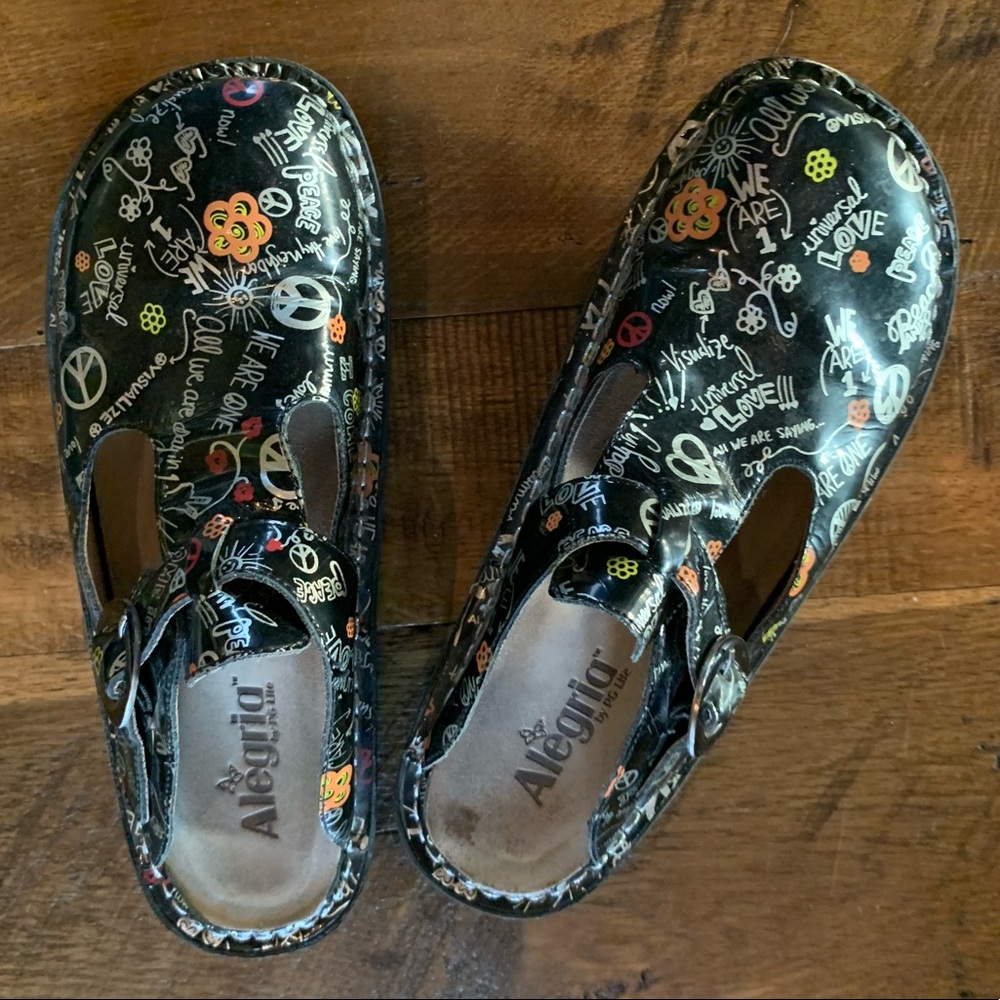 Alegria clog shoe.